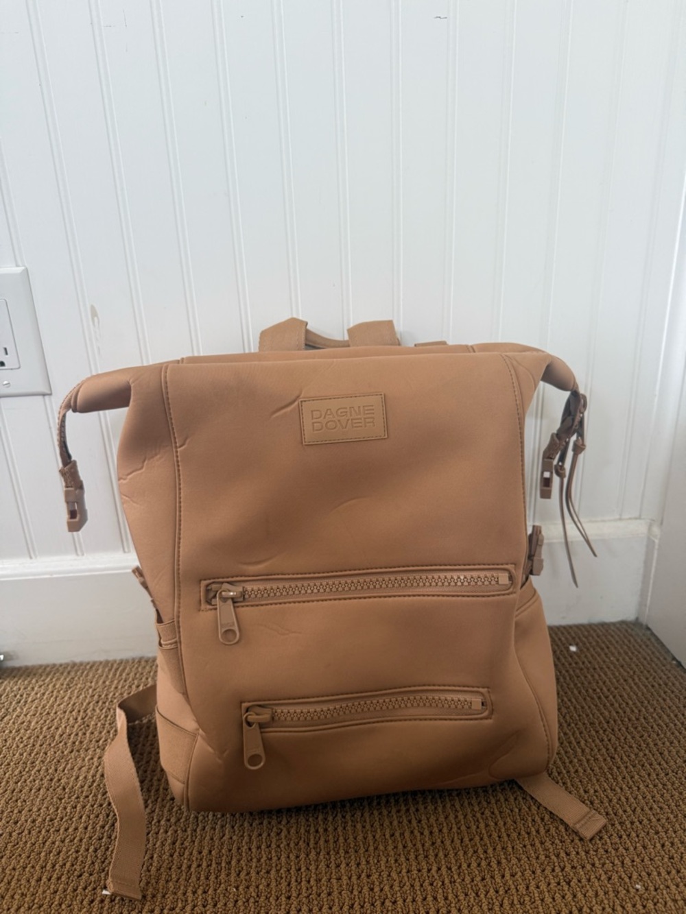 Dagne Dover Tan Indi Neoprene Diaper Backpack